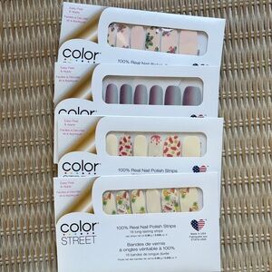 Think Sun ☀️- Bundle of 4 Color Street Real Nail Polish Strips